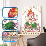 Crystal Rhinestone Diamond Painting Kit - Elephant Trunk Buddha - Hibah-Diamond painting art studio