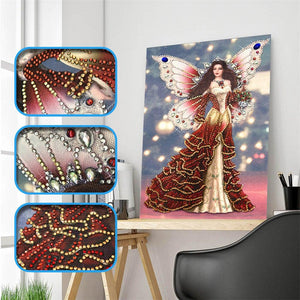 Crystal Rhinestone Diamond Painting Kit - Elf Girl - Hibah-Diamond painting art studio