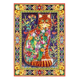 Crystal Rhinestone Diamond Painting Kit - Flower Cat (16x20inch)