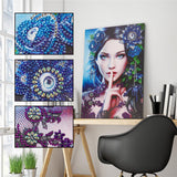 Crystal Rhinestone Diamond Painting Kit - Flower Dress Beauty - Hibah-Diamond painting art studio