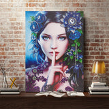 Crystal Rhinestone Diamond Painting Kit - Flower Dress Beauty - Hibah-Diamond painting art studio