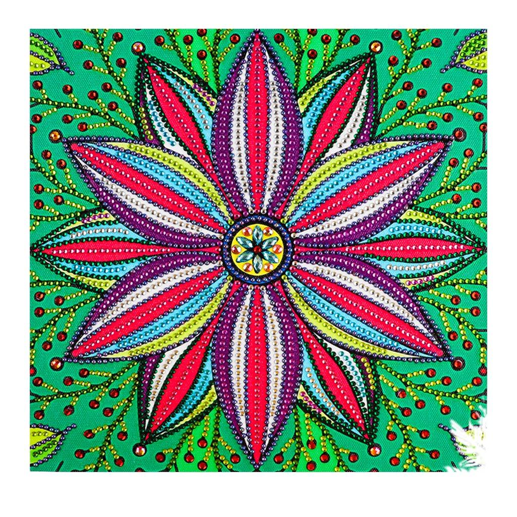 Crystal Rhinestone Diamond Painting Kit - Flower - Hibah-Diamond painting art studio