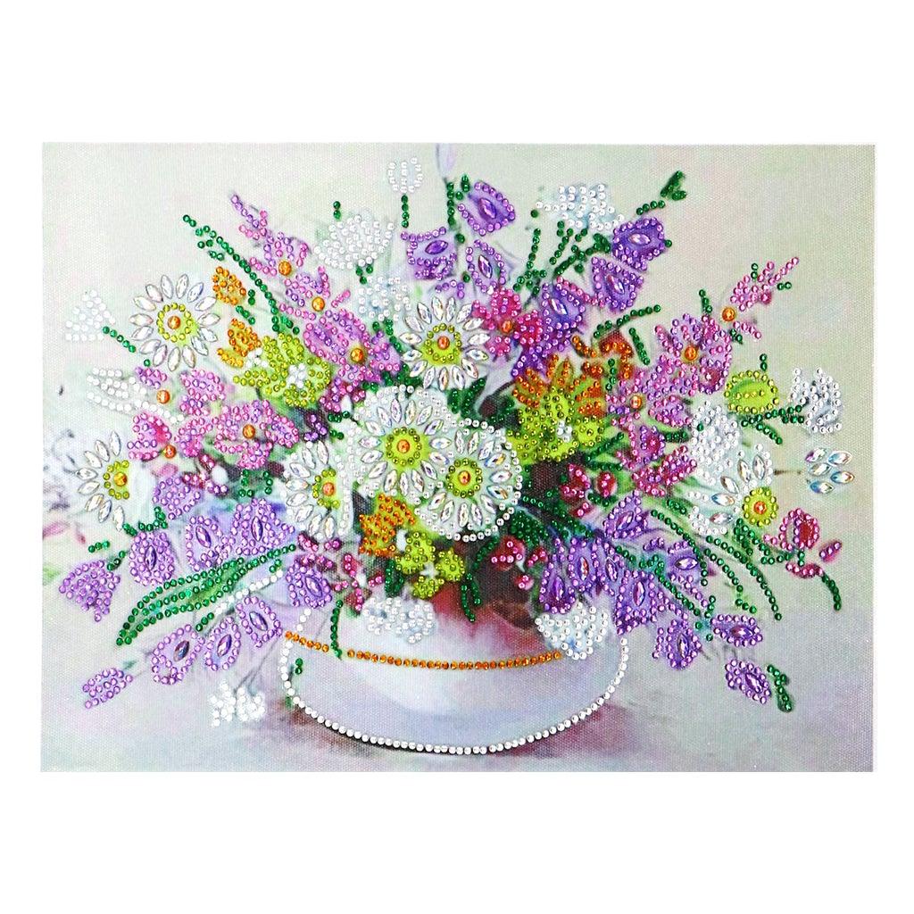 Crystal Rhinestone Diamond Painting Kit - Flower - Hibah-Diamond painting art studio