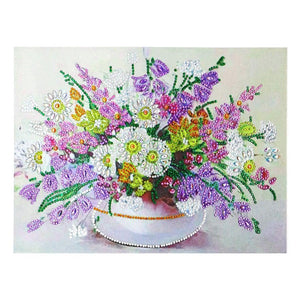 Crystal Rhinestone Diamond Painting Kit - Flower - Hibah-Diamond painting art studio