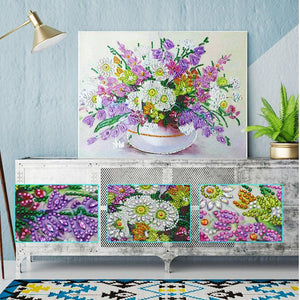 Crystal Rhinestone Diamond Painting Kit - Flower - Hibah-Diamond painting art studio