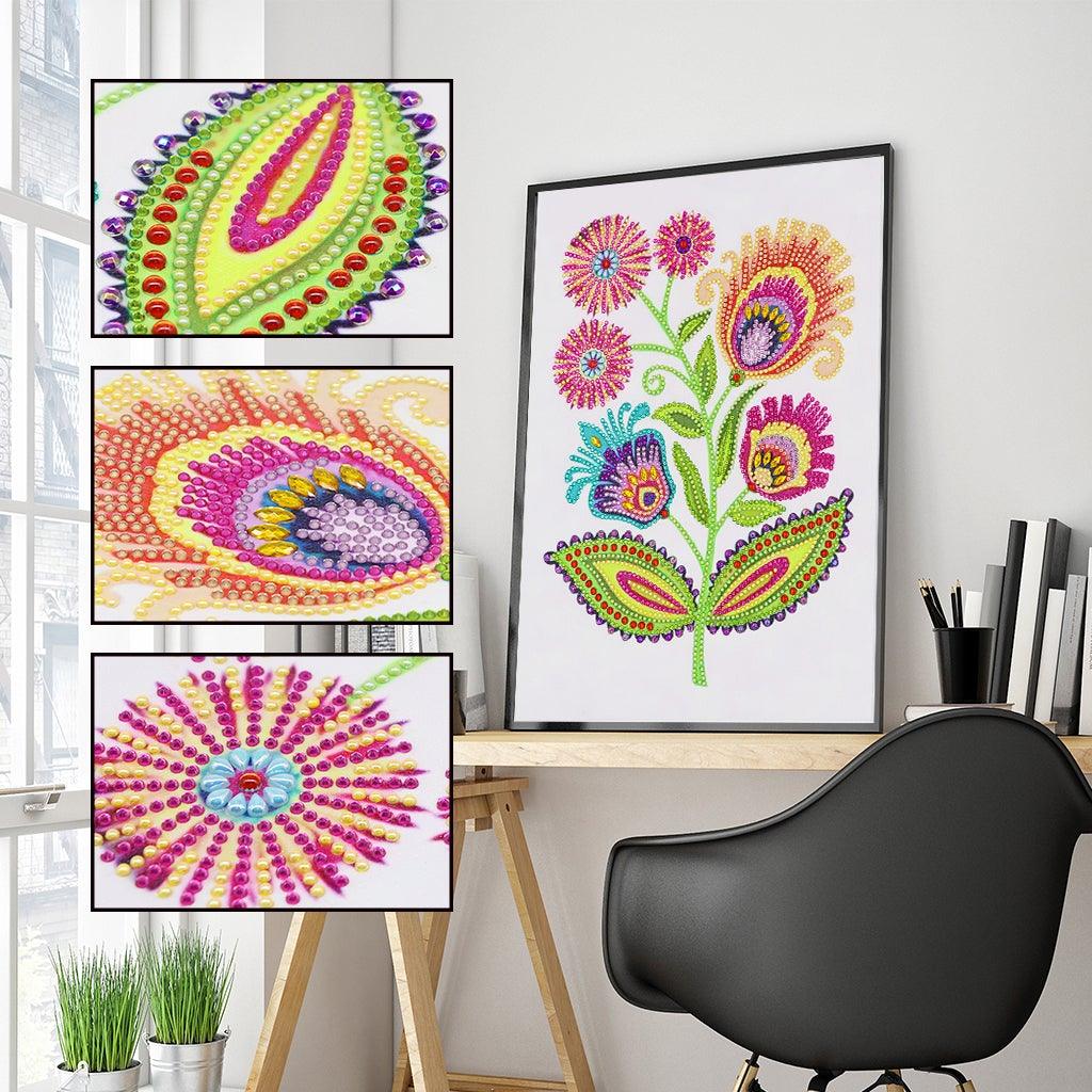 Crystal Rhinestone Diamond Painting Kit - Flower - Hibah-Diamond painting art studio