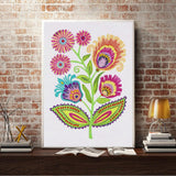 Crystal Rhinestone Diamond Painting Kit - Flower - Hibah-Diamond painting art studio