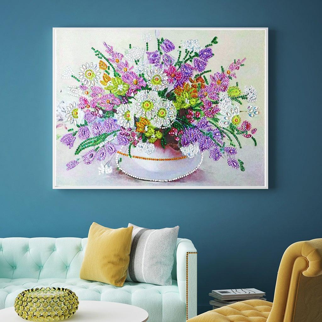 Crystal Rhinestone Diamond Painting Kit - Flower - Hibah-Diamond painting art studio
