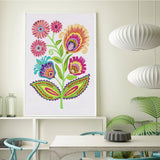 Crystal Rhinestone Diamond Painting Kit - Flower - Hibah-Diamond painting art studio