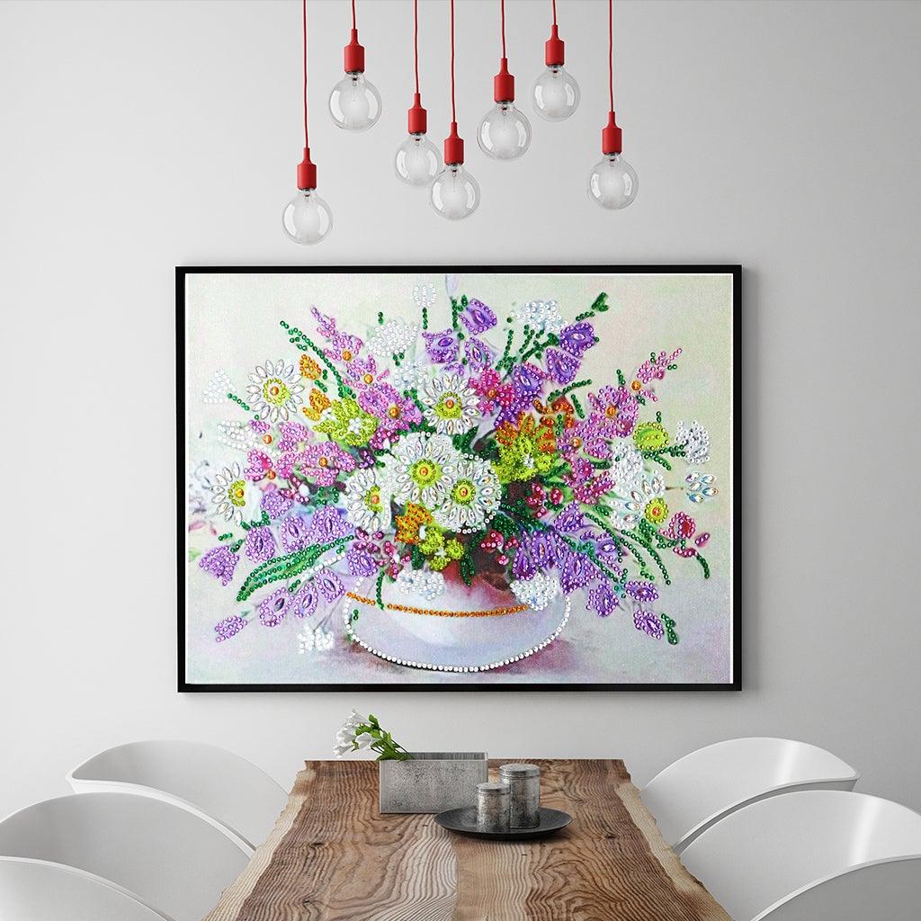 Crystal Rhinestone Diamond Painting Kit - Flower - Hibah-Diamond painting art studio