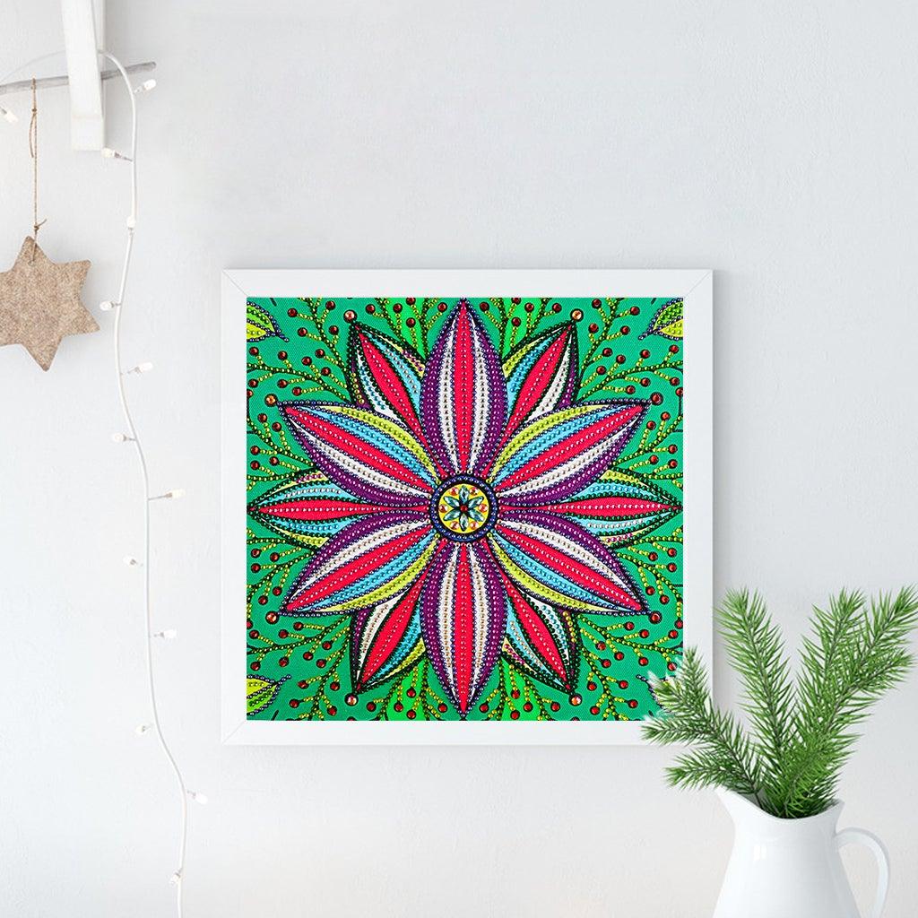 Crystal Rhinestone Diamond Painting Kit - Flower - Hibah-Diamond painting art studio
