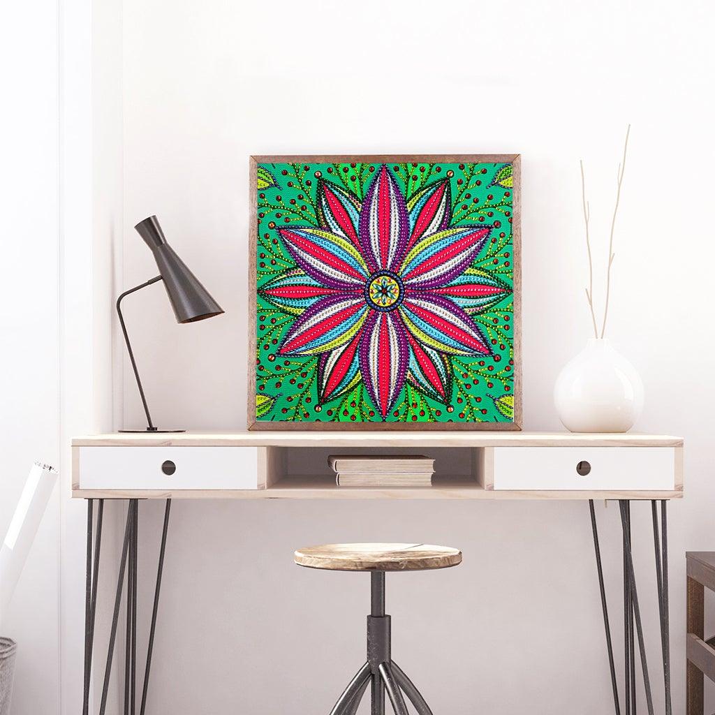 Crystal Rhinestone Diamond Painting Kit - Flower - Hibah-Diamond painting art studio