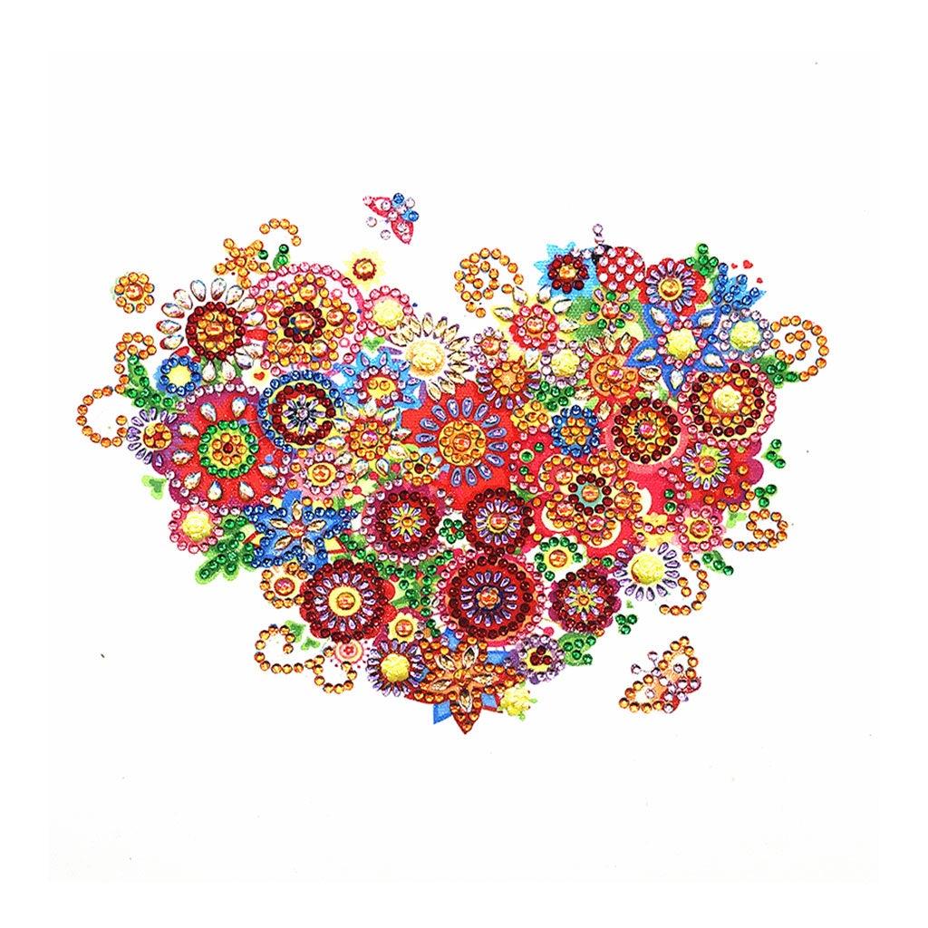 Crystal Rhinestone Diamond Painting Kit - Flower Love - Hibah-Diamond painting art studio