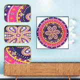 Crystal Rhinestone Diamond Painting Kit - Flower Mandala - Hibah-Diamond painting art studio