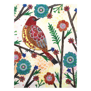 Crystal Rhinestone Diamond Painting Kit - Flowers and birds - Hibah-Diamond painting art studio