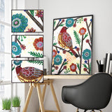 Crystal Rhinestone Diamond Painting Kit - Flowers and birds - Hibah-Diamond painting art studio