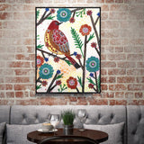 Crystal Rhinestone Diamond Painting Kit - Flowers and birds - Hibah-Diamond painting art studio