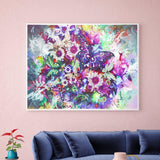 Crystal Rhinestone Diamond Painting Kit - Flowers and butterflies - Hibah-Diamond painting art studio