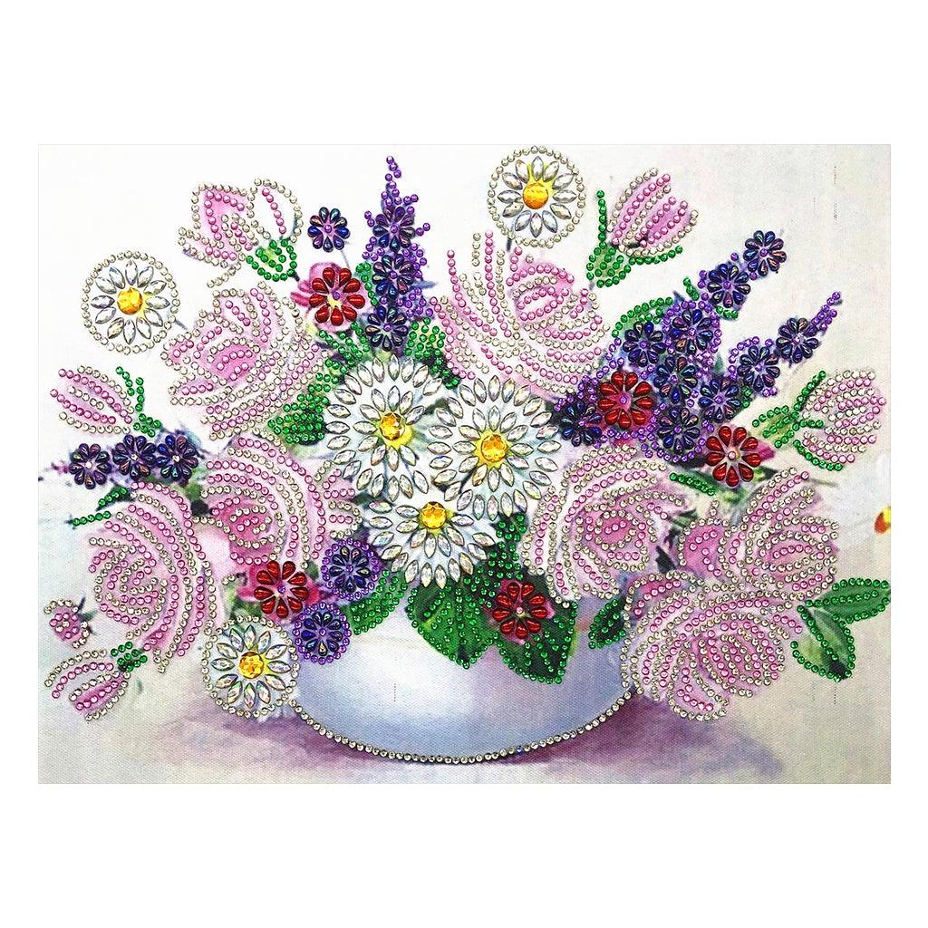 Crystal Rhinestone Diamond Painting Kit - Flowers - Hibah-Diamond painting art studio