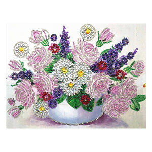 Crystal Rhinestone Diamond Painting Kit - Flowers - Hibah-Diamond painting art studio