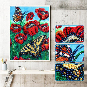 Crystal Rhinestone Diamond Painting Kit - Flowers - Hibah-Diamond painting art studio