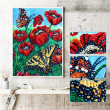 Crystal Rhinestone Diamond Painting Kit - Flowers - Hibah-Diamond painting art studio