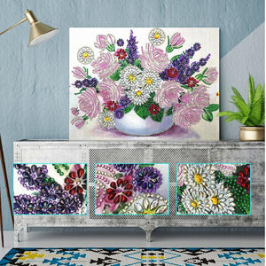 Crystal Rhinestone Diamond Painting Kit - Flowers - Hibah-Diamond painting art studio