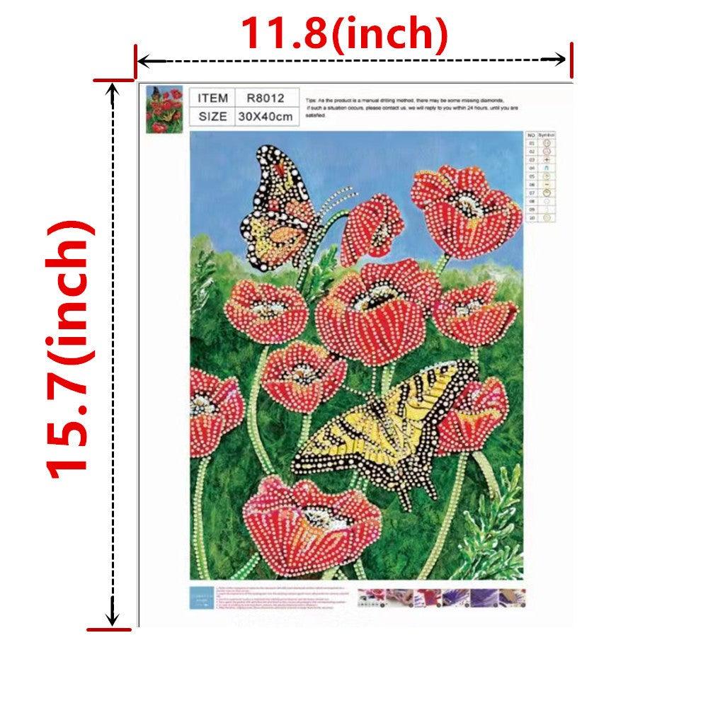 Crystal Rhinestone Diamond Painting Kit - Flowers - Hibah-Diamond painting art studio