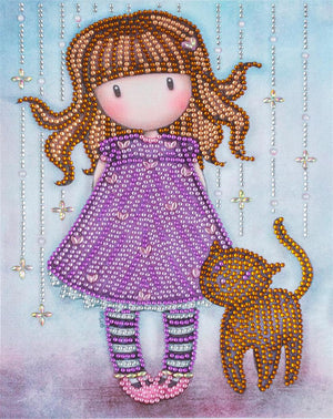 Crystal Rhinestone Diamond Painting Kit - Gorjuss girl - Hibah-Diamond painting art studio