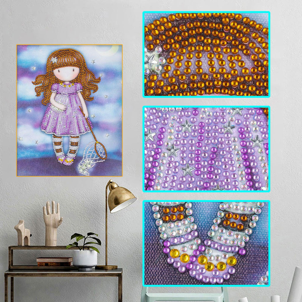 Crystal Rhinestone Diamond Painting Kit - Gorjuss girl - Hibah-Diamond painting art studio