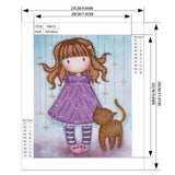 Crystal Rhinestone Diamond Painting Kit - Gorjuss girl - Hibah-Diamond painting art studio