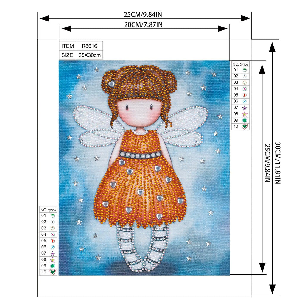 Crystal Rhinestone Diamond Painting Kit - Gorjuss girl - Hibah-Diamond painting art studio