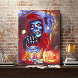 Crystal Rhinestone Diamond Painting Kit - Halloween Skull - Hibah-Diamond painting art studio