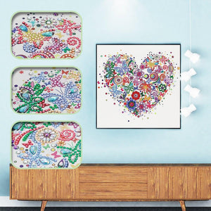 Crystal Rhinestone Diamond Painting Kit - Heart - Hibah-Diamond painting art studio