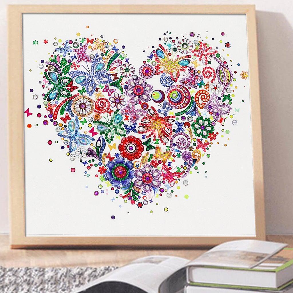 Crystal Rhinestone Diamond Painting Kit - Heart - Hibah-Diamond painting art studio