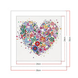 Crystal Rhinestone Diamond Painting Kit - Heart - Hibah-Diamond painting art studio