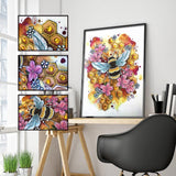 Crystal Rhinestone Diamond Painting Kit - Honeybee - Hibah-Diamond painting art studio
