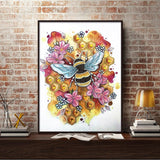 Crystal Rhinestone Diamond Painting Kit - Honeybee - Hibah-Diamond painting art studio