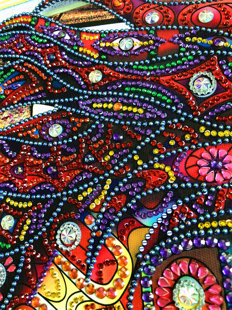 Crystal Rhinestone Diamond Painting Kit - Horse head (18.5x22.5inch) - Hibah-Diamond painting art studio
