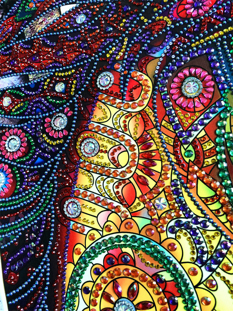 Crystal Rhinestone Diamond Painting Kit - Horse head (18.5x22.5inch) - Hibah-Diamond painting art studio