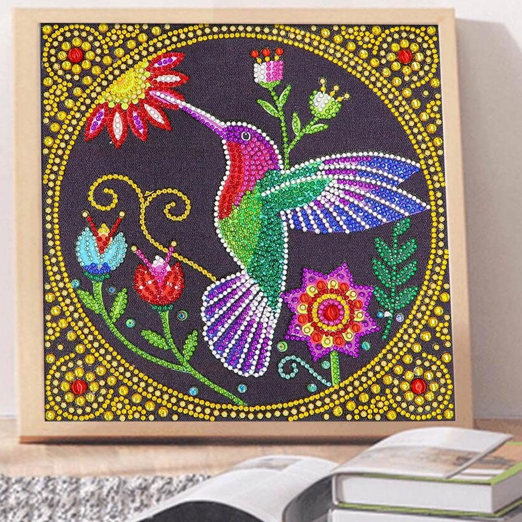 Crystal Rhinestone Diamond Painting Kit - Hummingbird - Hibah-Diamond painting art studio