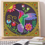 Crystal Rhinestone Diamond Painting Kit - Hummingbird - Hibah-Diamond painting art studio
