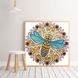 Crystal Rhinestone Diamond Painting Kit - Insect Bee - Hibah-Diamond painting art studio