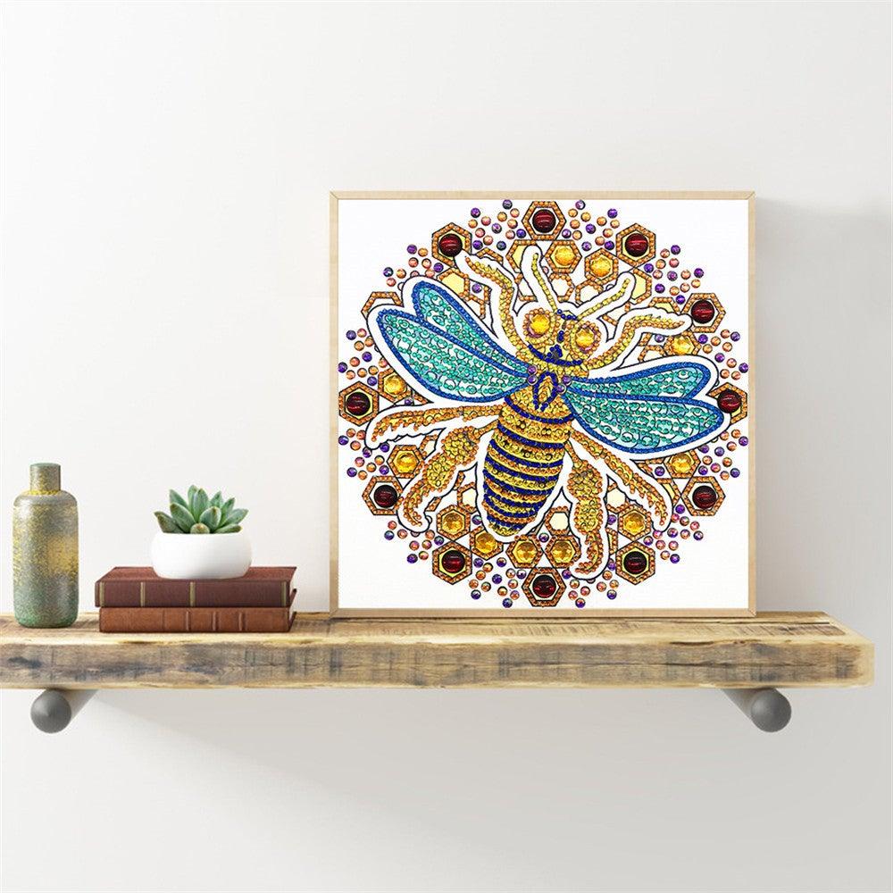 Crystal Rhinestone Diamond Painting Kit - Insect Bee - Hibah-Diamond painting art studio