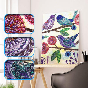 Crystal Rhinestone Diamond Painting Kit - Little Bird - Hibah-Diamond painting art studio