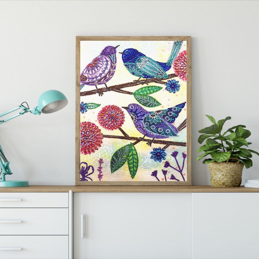 Crystal Rhinestone Diamond Painting Kit - Little Bird - Hibah-Diamond painting art studio