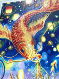 Crystal Rhinestone Diamond Painting Kit - Little girl holding big koi (18.5x22.5inch) - Hibah-Diamond painting art studio