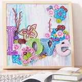 Crystal Rhinestone Diamond Painting Kit - Love - Hibah-Diamond painting art studio