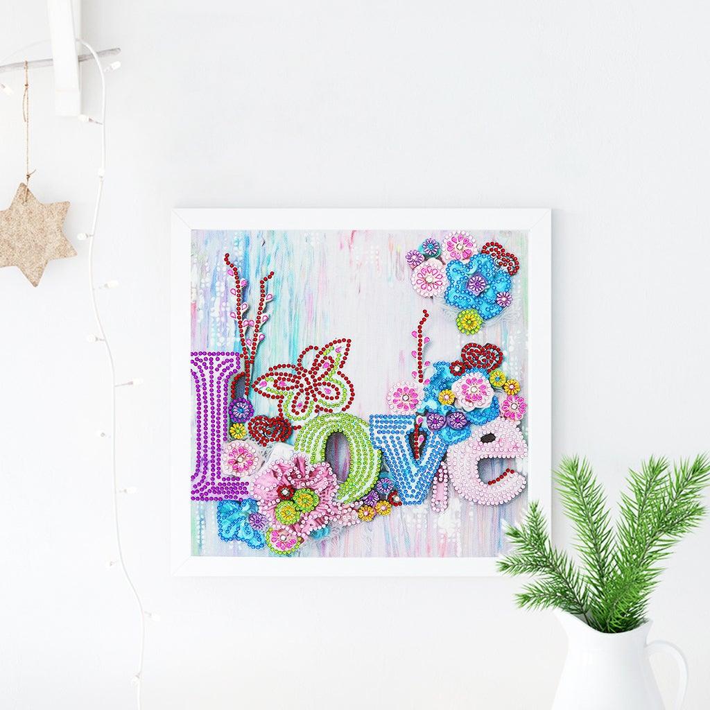 Crystal Rhinestone Diamond Painting Kit - Love - Hibah-Diamond painting art studio