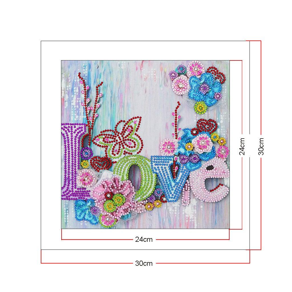Crystal Rhinestone Diamond Painting Kit - Love - Hibah-Diamond painting art studio